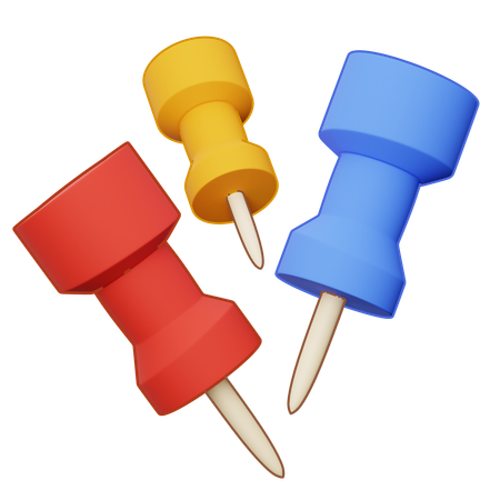 Push Pin  3D Icon