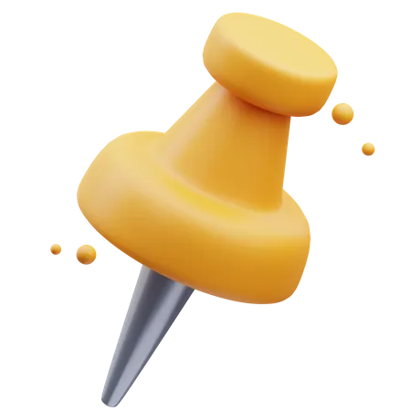 Push Pin  3D Icon