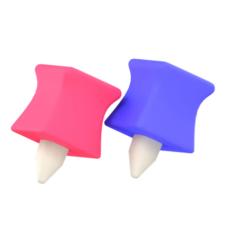 Push Pin  3D Icon