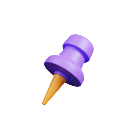 Push Pin  3D Icon