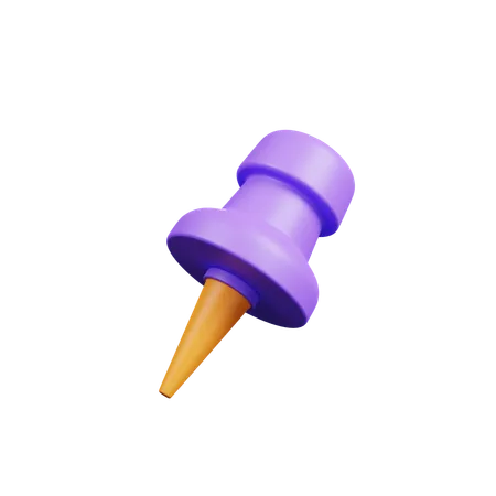 Push Pin  3D Icon