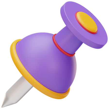 Push Pin  3D Icon