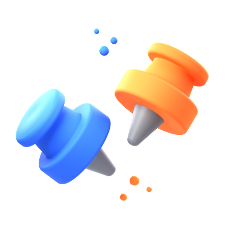 Push Pin  3D Icon