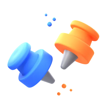 Push Pin  3D Icon