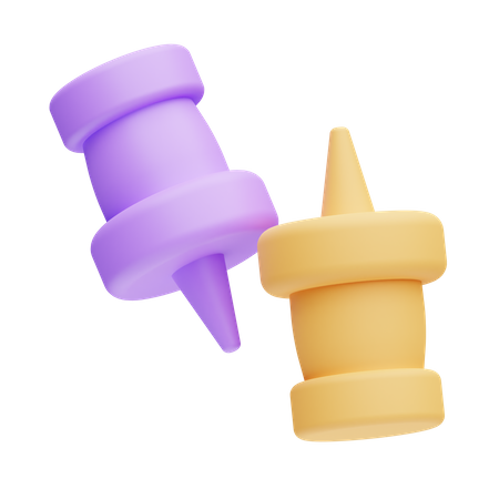 Push Pin  3D Icon