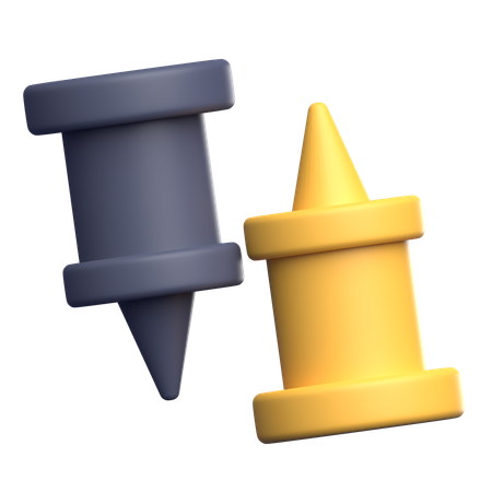 Push Pin  3D Icon