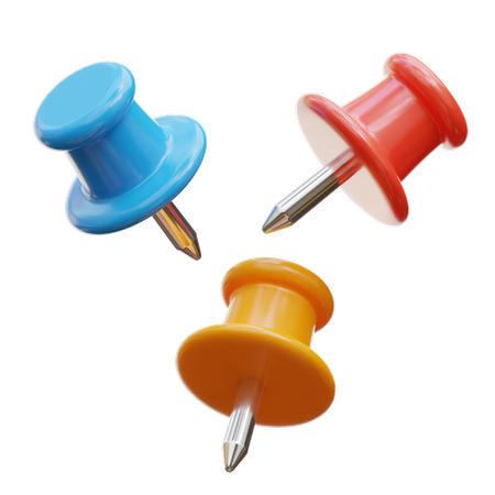 Push Pin  3D Illustration