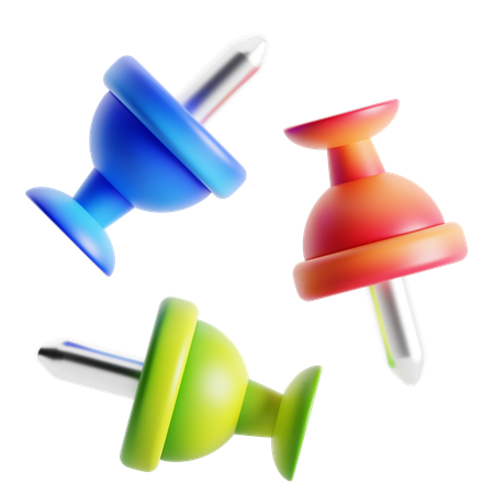 PUSH PINS  3D Icon
