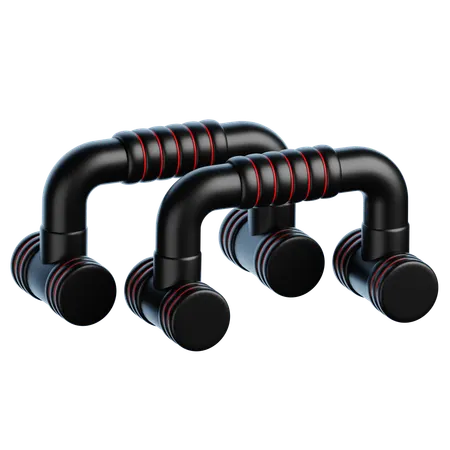 プッシュアップバー  3D Icon