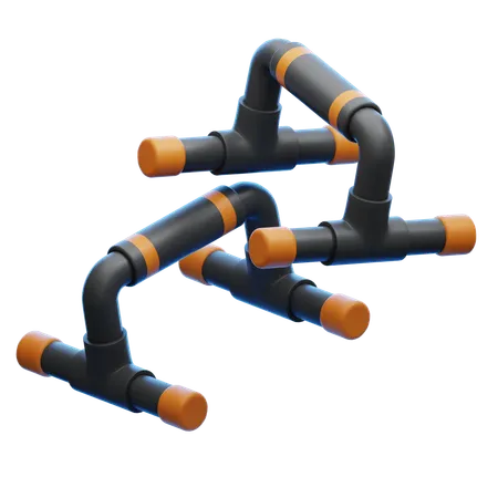 Push up bar  3D Icon
