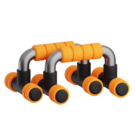 Push Up Bars  3D Icon