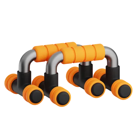 Push Up Bars  3D Icon