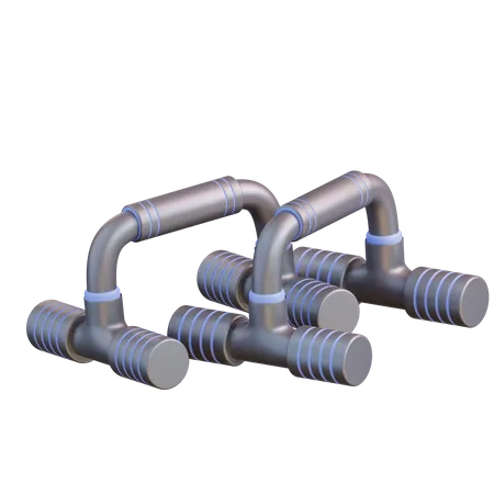 Push Up Bars  3D Icon