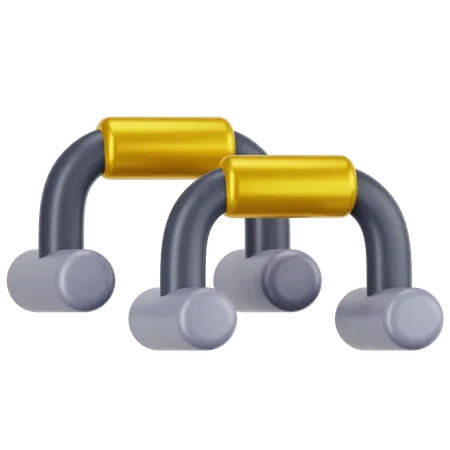 Push up Bars  3D Icon