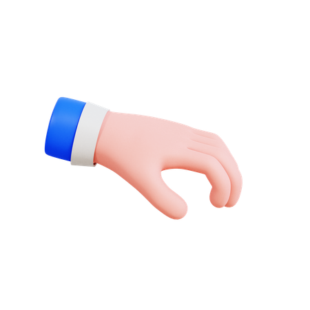 Put Down Hand Gesture  3D Icon