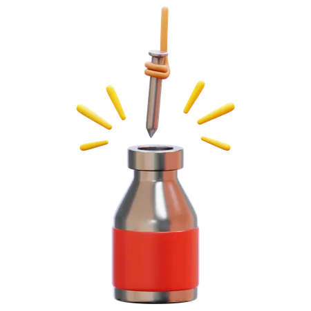 Put Nail Bottle Competition  3D Icon