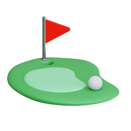 Putting Green  3D Icon