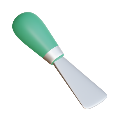 Putty knife  3D Illustration