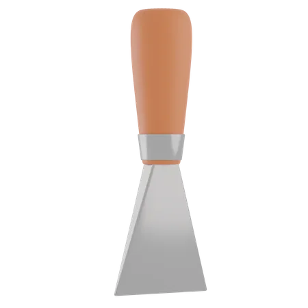 Putty Knife  3D Illustration