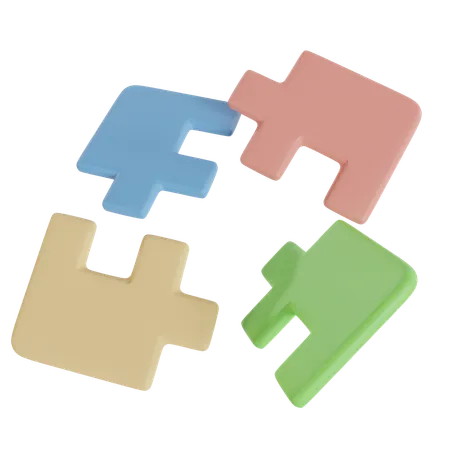 Puzzle  3D Icon