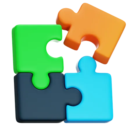 3 D Jigsaw Puzzle Pieces Symbol Of Problem Solving Business Challenge 3 D Connection Jigsaw Puzzle Partnership Success Business Concept 3 D Render Illustration 3D Icon