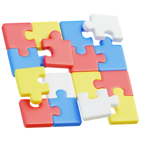 3 D Puzzle Toy Fun Challenging Educational Entertainment 3D Icon