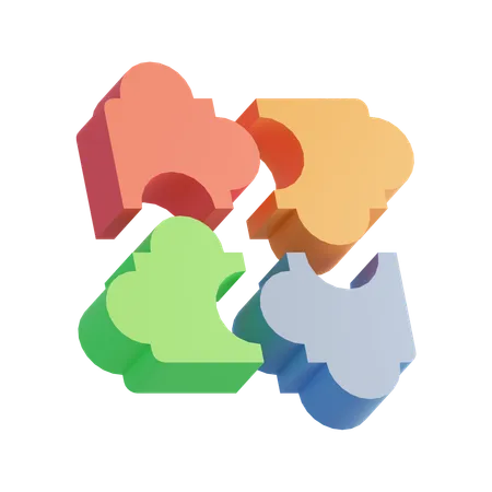 Puzzle  3D Icon