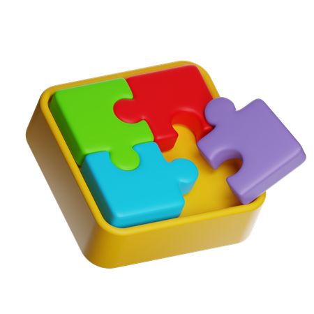 Puzzle  3D Icon