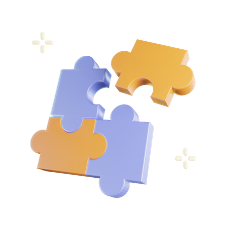 Puzzle 3D Illustration