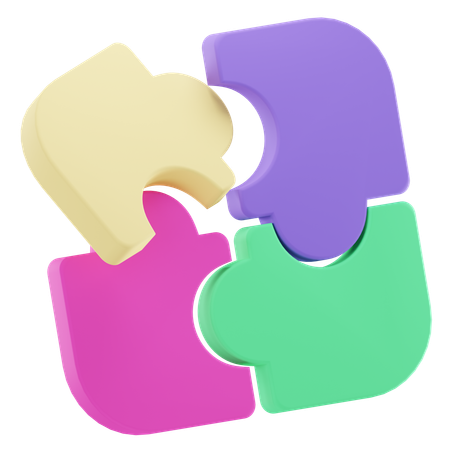 Puzzle  3D Icon