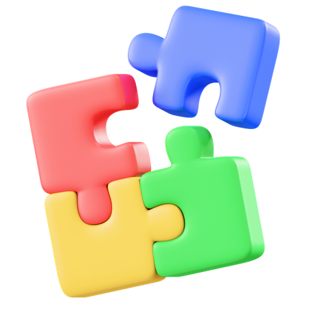 Puzzle  3D Icon