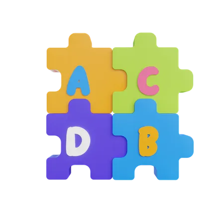 Puzzle  3D Icon