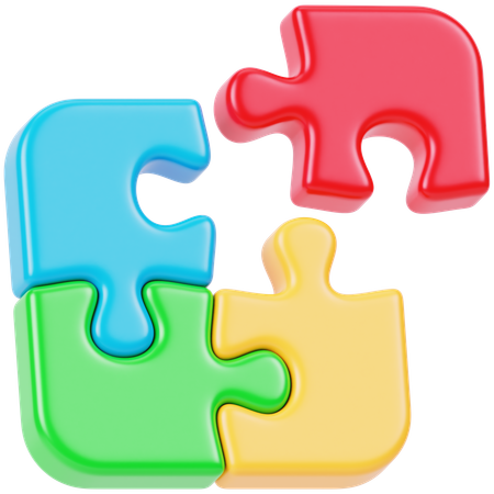 Puzzle  3D Icon