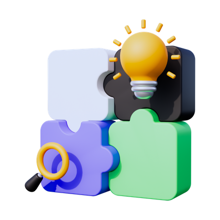 Puzzle  3D Icon