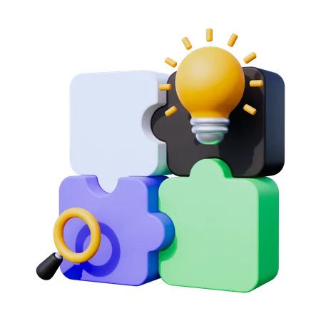 Puzzle  3D Icon