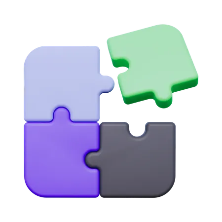 Puzzle  3D Icon