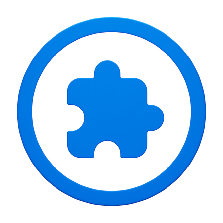 Puzzle  3D Icon