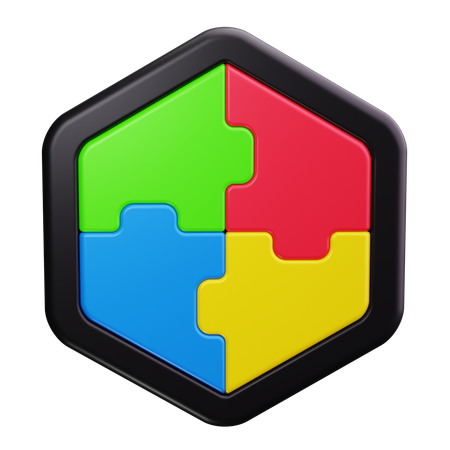 Puzzle  3D Icon