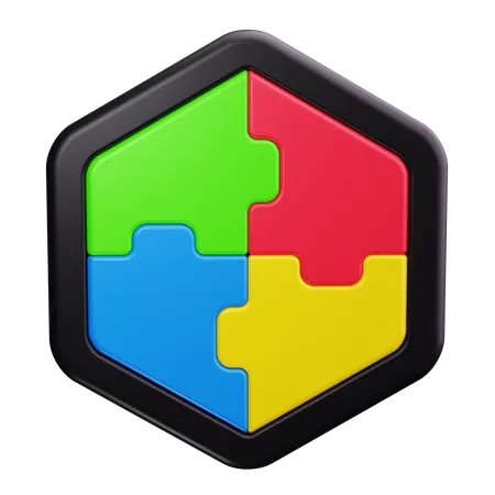 Puzzle  3D Icon