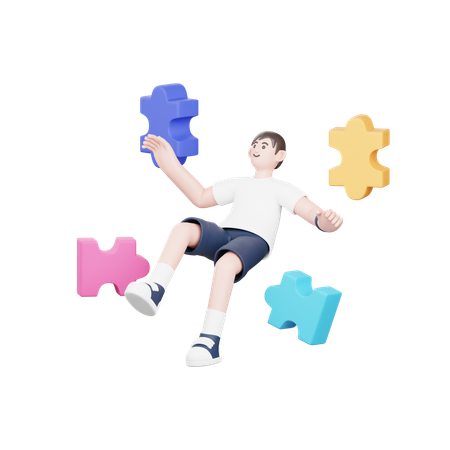 Puzzle  3D Icon