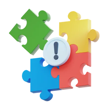 Puzzle Alert  3D Icon