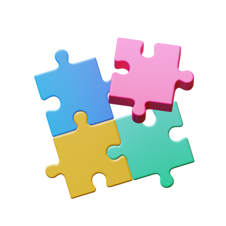 Bloc de puzzle  3D Icon