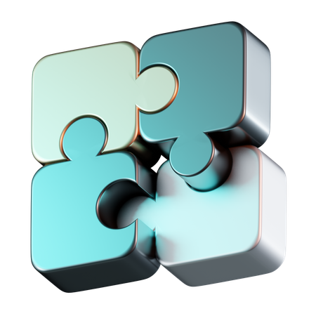 Puzzle block  3D Icon