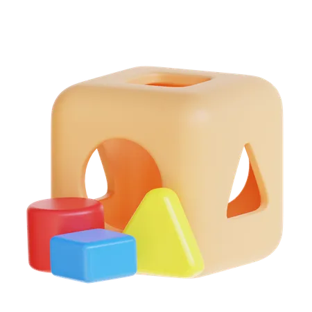 3 D Rendering Puzzle Box Icon Illustration 3D Icon