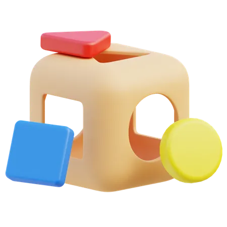Interactive 3 D Puzzle Box Fun Learning Toy 3D Icon