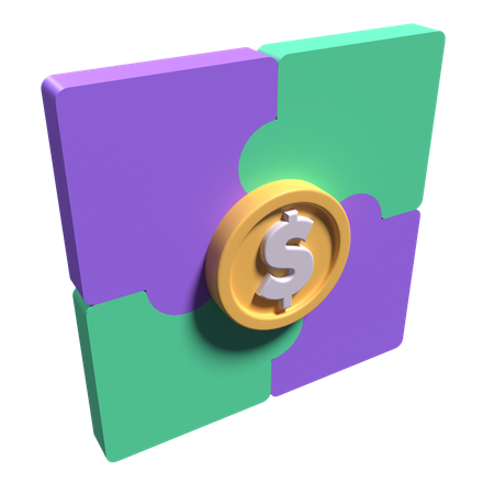 Casse-tête financier  3D Icon