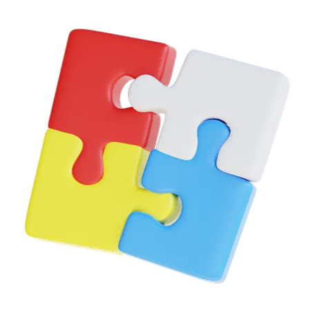 3 D Rendering Puzzle Game Icon Illustration 3D Icon