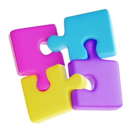 3 D Rendering Puzzle Game Icon Illustration 3D Icon