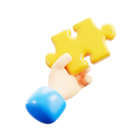 Puzzle halten  3D Icon