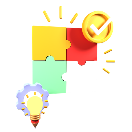 Puzzle Idea  3D Icon